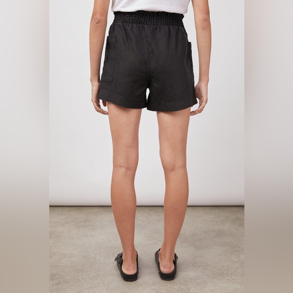 NWT Rails Summer Shorts in black linen - Picture 3 of 8